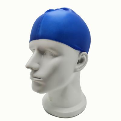 China High Stretch Silicon Swim Caps Waterproof Durable Eco - Friendly 100 % Silicone With Waterproof Fabric for sale