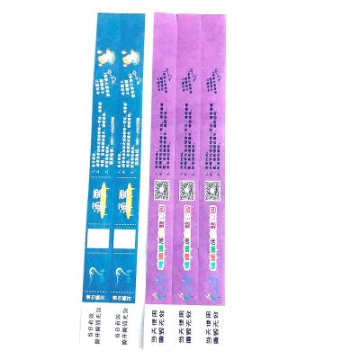 China One Time Use Disposable Paper Wristbands For Events / Festival / Music Concert /Activity Bracelet for sale