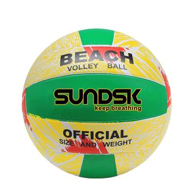 China Volleyball Playing Printing Soft Touch Beach Volleyball Custom Portable Size 5 for sale