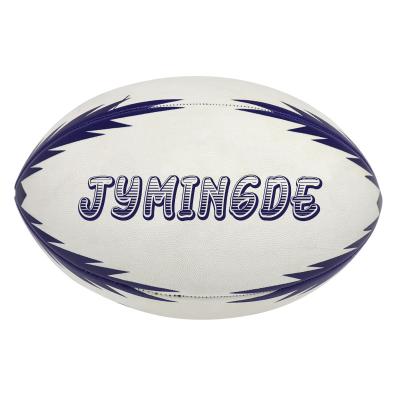 China Custom desgin Sports Training Game.Sports michine pitted sports goods OEM men's PU rugby ball for sale for sale