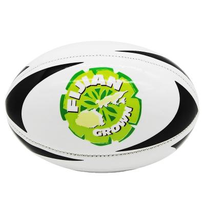 China Custom PU Logo Pu Leather Sample Available Machine Stitched Size 4 PU Rugby Match Balls Grainy Leather Mini Logo for sale