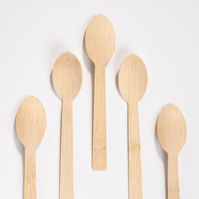 China Biodegradable Disposable Wooden Bamboo Spoon Hot Selling New Biodegradable High Quality Natural Goods for sale