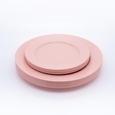 China New Arrivals 9 Inch Hard Plastic Plates Disposable Party Disposable Dishes for sale