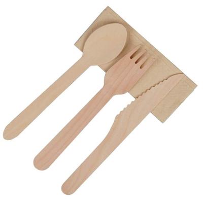 China High Quality Biodegradable Forks Spoon Disposable Biodegradable Wooden Spoon Tableware for sale