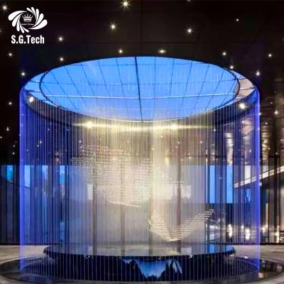 China Water Writing Curtain Feature Customized High Quality Indoor Stainless Steel Rainfall Water Curtain Wholesale for sale