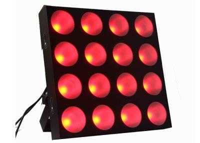 China Led Blinder Matrix Disco Stage Dj Lighting Equipment , Dmx Led Stage Lights 4 X 4 30w Rgb 3 In 1 for sale