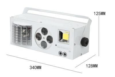 China Het kleurrijke 4 in1-Effect Flitslicht AC100 van de Laserstroboscoop - 240V 40W Te koop