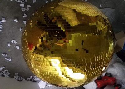 Cina La fase dorata della discoteca della palla dello specchio di 120CM accende la palla girante in vendita