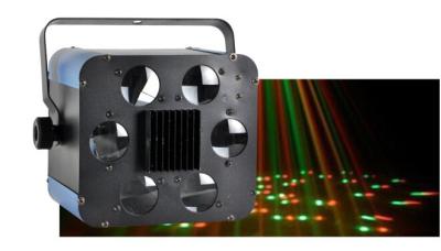 China 6 Eyes RGB Led Beam Effect Lights For Disco / Night Club / Concert Stage Lighting for sale