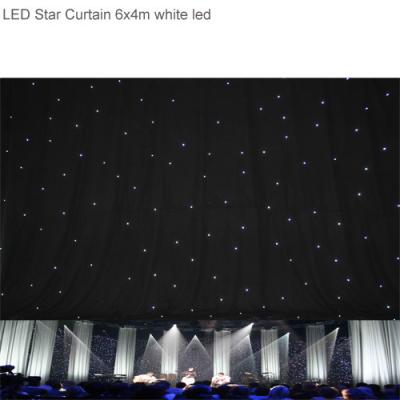 中国 極度の明るい RGBW6x 4m LED の星のカーテン、舞台の背景のための背景幕のカーテンの布 販売のため