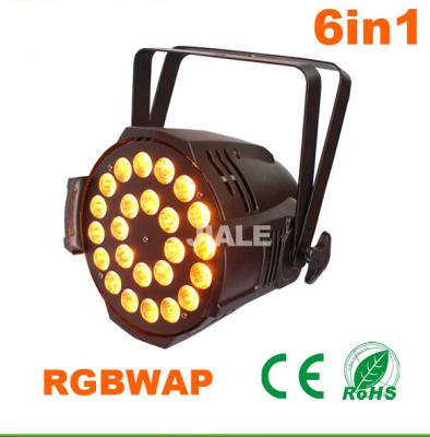 China 6in1 Led Par DJ Stage Lights / Dmx Led Par Light Indoor Par Can 24pcs 15w Rgbwa Uv for sale