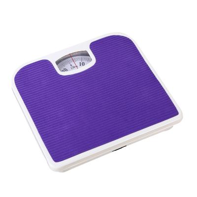 China Body Weighing Design 130kg Weighing Scale Rubber Non-Slip Outdoor Mechanical Bathroom Scale for sale