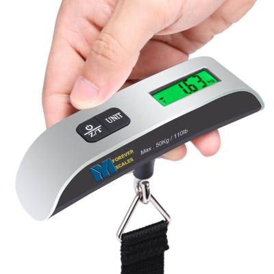 China Portable Plastic Pocket Electronic Suitcase Weighing Scale Travel Luggage Scale 50kg Digital for sale