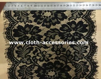 China 11 Zoll-Blume ausgebogtes Wimper-Spitze-Ordnungs-Polyester für Chiffon- Kleider zu verkaufen