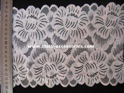 Chine 10 pouces V - équilibre floral de tissu de dentelle de jacquard d'encolure avec la maille de Spandex à vendre