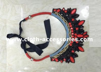 China Arylic  Black Beaded Necklaces / Custom Beaded Necklaces For Women for sale