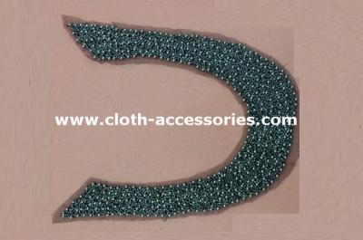 China SGS approved Big U Shape Bead Trim / 46g Midi Dress Garment Trimmings for sale