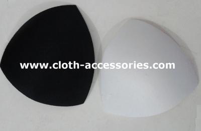 China Triangular Sponge  Bra Pad / Black , White Half Cup bra padding for Bikini for sale