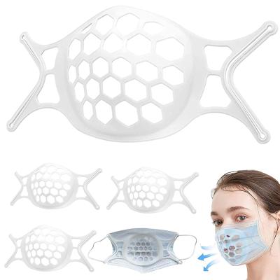 China 2021 High Precision Reusable Inner Silicone Support Masking Frame Protect Lipstick Lips Silicone 3d Face Masking Bracket for sale