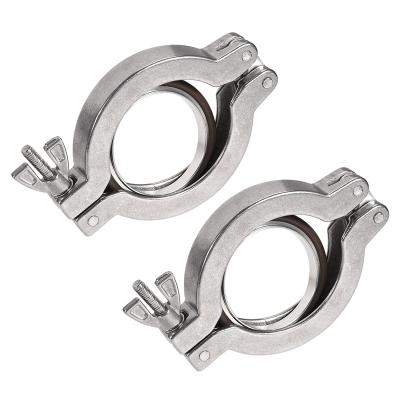 China Factory Vacuum Flange 90mm x 57mm KF50 Clamp Wing Nut With Center Ring 2pcs for sale