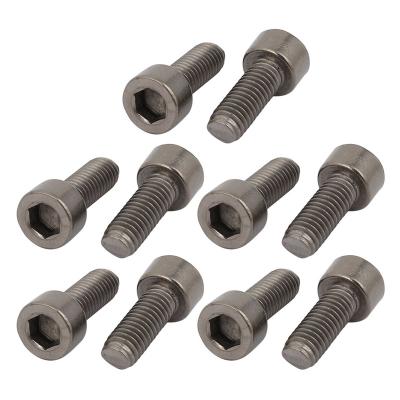 China TA2/GR2 10pcs M6x15mm Lead Titanium Thread Hex Socket Drive Cap Screw for sale