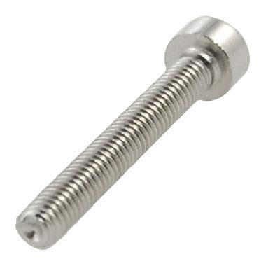 China 33 x 7mm Stainless Steel Tone Hex Socket Screw Silver Tone Stainless Steel for sale