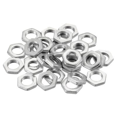 China Heavy Industry M8 X 1.0 Steel Hex Nuts, 30 Pack Metric Thread Hardware Galvanized Finish Nuts Screw Bolt Fasteners 2.5mm Size for sale