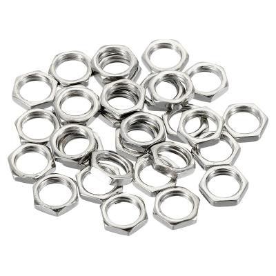 China Heavy Industry M8 X 1.0 Steel Hex Nuts, 30 Pack Metric Thread Hardware Galvanized Finish Nuts Screw Bolt Fasteners 2mm Size for sale