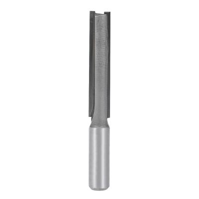 China Tool Turning Router Bit 1/2 Shank 1/2 Inch Cutting Diameter 2-1/2 Inch Depth 2 Straight Flutes HSS For Woodworking Milling Cutter Tool for sale