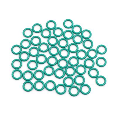 China Fluorine Rubber Fluorine Rubber O-Ring Gaskets, 14mm OD 9mm ID 2.5mm Width FKM Gasket Gasket for Machinery Tubing, Green, Pack of 50 for sale