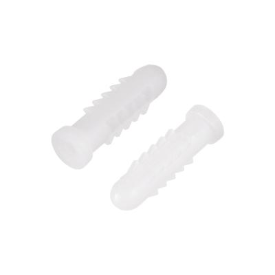 China 6mmx25mm Plastic Expansion Pipe Anchor Plastic Tube White 30 Packs for sale