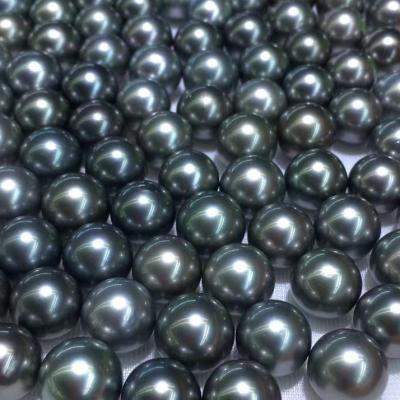 China Saltwater Pearl Pearl Black Round Natural Seawater Tahiti Black Seawater Pearl Price for sale