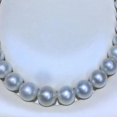 China Natural Seawater Pearl Seawater Around Natural Seawater White Natural Pearl Seawiddler Necklace Seawork Pearl Bead for sale