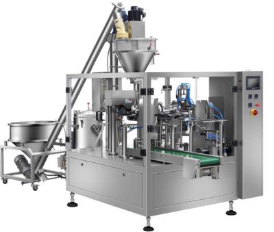 China Rotary Pre-made Food Pouch Powder Packing Machine Vertical Packing Machine for sale