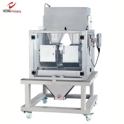 China Airtight CE Approval Automatic Food Anti-dust Linear Weigher Two Head Machine For Pellets Weighing And Filling Machine for sale