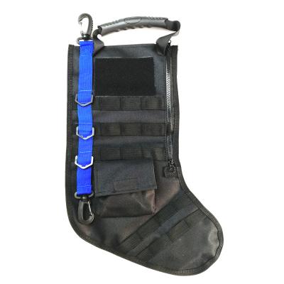 China Stcoking with hot sale new design molle verclo pouch tactical Christmas stocking with hook loop pouch for sale