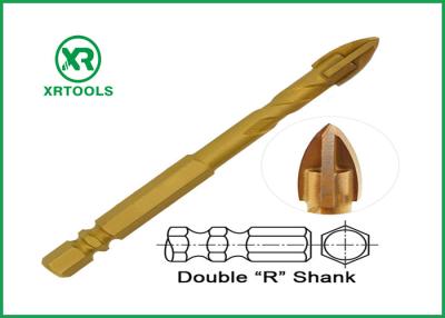 China Dubbele r-de Boorbeetjes van de Hexuitdraaisteel, 3 het Vlakke 16mm Beetje van de Metselwerkboor met Fluit Te koop