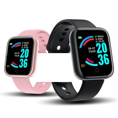 China D20 touch screen watch BT smart newcomers call heart rate blood oxygen pressure D20 pro smart bracelet y68 plus with multi language for sale