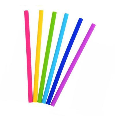 China BPA Free Eco-Friendly Reusable Silicone Drinking Straw for sale