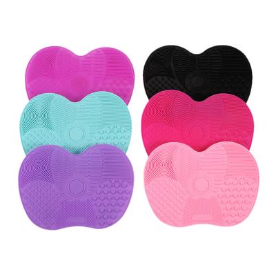 China Silicone Silicone Brush Cleaning Cosmetic Cleaner Mat for sale