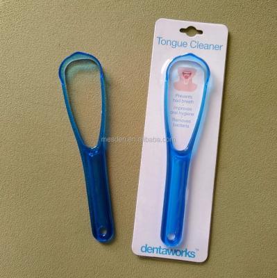 China Cheap Portable Plastic Tongue Scraper Tongue Remover For Bad Breath COCN2002 for sale