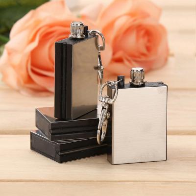 China Simple And Durable Lelyi Stainless Steel Million Times Metal Matches Key Chain for sale