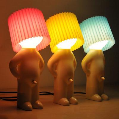 China Lelyi modern Mr.P creative lights by shy little man lamp small naughty boy night for sale