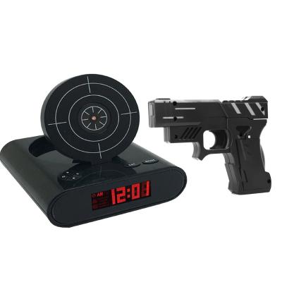 China Factory Sale Digital Calendars Lelyi Gun Alarm Clock Laser Gun Target Alarm Clock for sale