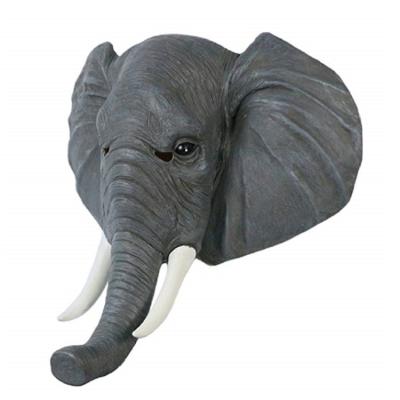 China Full latex Lelyi Carnival Cosplay party realistic animal latex elephant head mask for Masquerade for sale