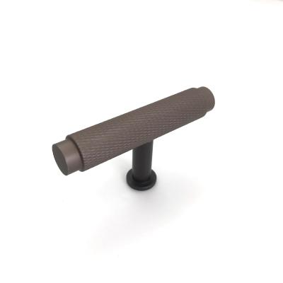 China Good Selling Contemporary Aluminum Knurled Handle 50cm Length 2inch Single Hole Cabinet Cupboard Knob Pull for sale