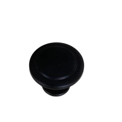 China Modern Black Round Furniture Knob Pull Handle For Narrow Kitchen Bathroom Washroom Cabinet Closet Wardrobe Door for sale