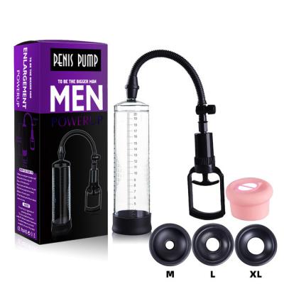 China ABS+Silicone Enlarge Penis Pump Penise Supplement Sleeve Penis Enlargement Vacuum Pump Sex Toys For Men Enhancer Cock Exercise Male Penis Toys for sale