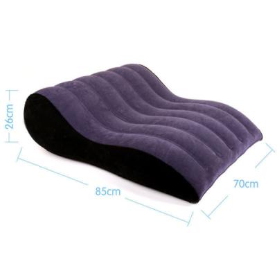 China Universal PVC+PU Sex Sofa Bed Furniture Cushion Bounce Chair Love Leather Flocking Inflatable Pillow For Couples Adult Game Erotic Sex Shop for sale