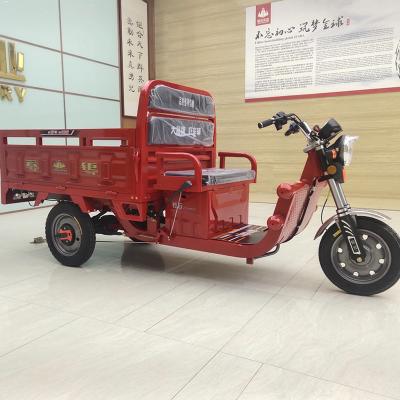 China 1100w 60v 32a Electric Cargo Bike Tricycle 3 Wheel Electric Trikes Tricycle for Cargo and Passenger for sale